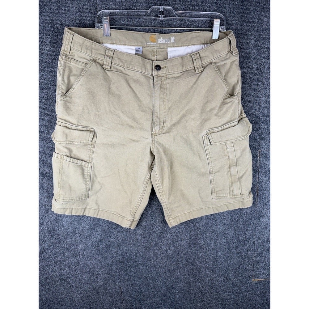Carhartt Relaxed‎ Fit Utility Heavy Duty Tan 103542 Cargo Shorts Men's 38